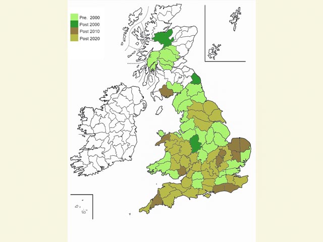  Distribution map Copyright Martin Evans 
