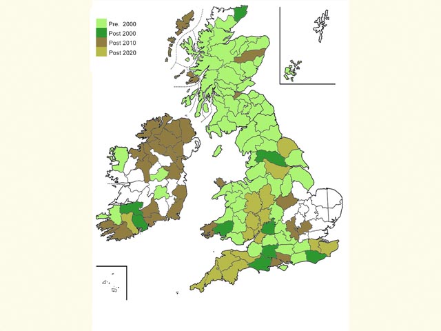  Distribution map Copyright Martin Evans 