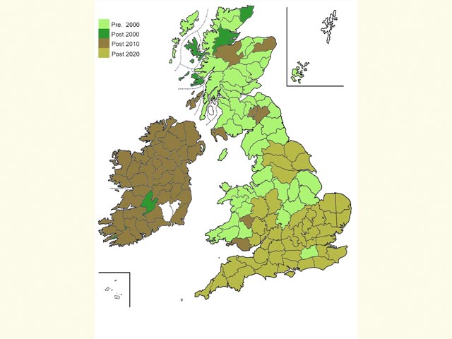  Distribution map Copyright Martin Evans 