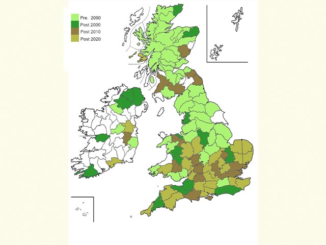  Distribution map Copyright Martin Evans 