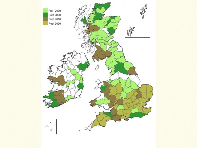  Distribution map Copyright Martin Evans 