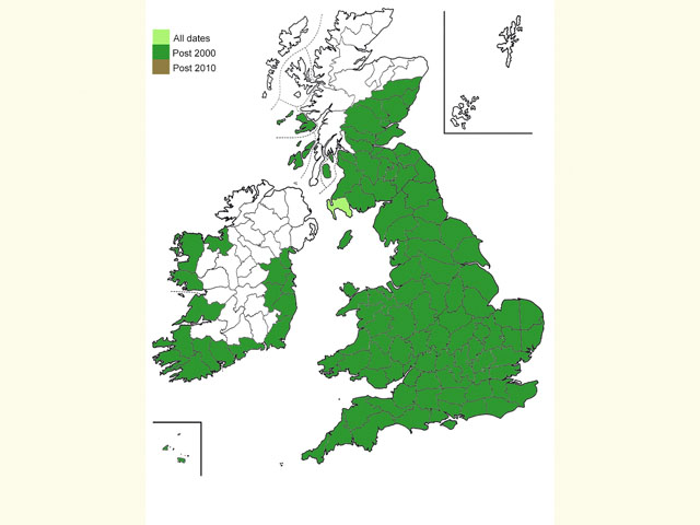  Distribution map Copyright Martin Evans 