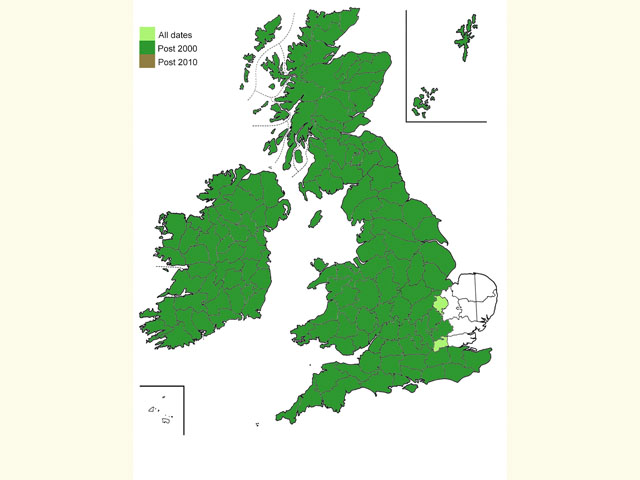  Distribution map Copyright Martin Evans 