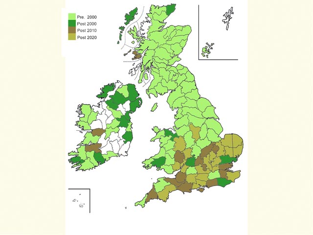 Distribution map Copyright Martin Evans 