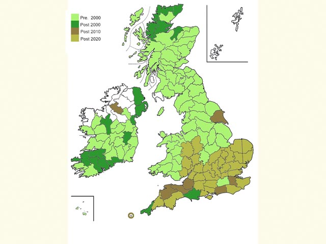  Distribution map Copyright Martin Evans 