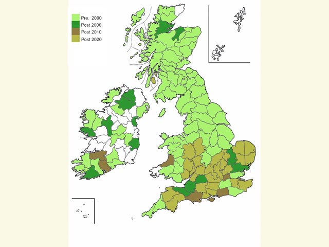  Distribution map Copyright Martin Evans 