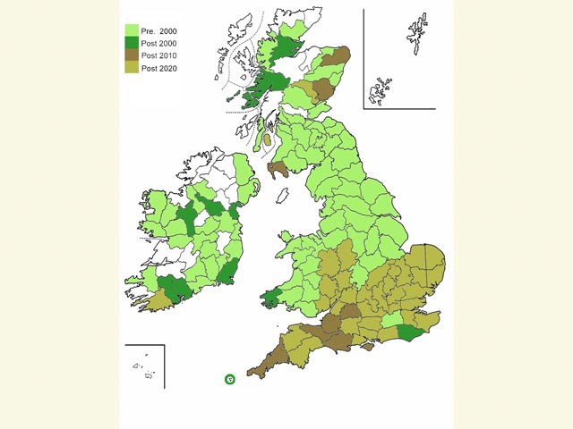  Distribution map Copyright Martin Evans 