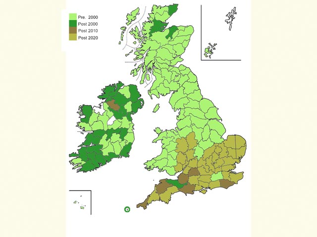  Distribution map Copyright Martin Evans 