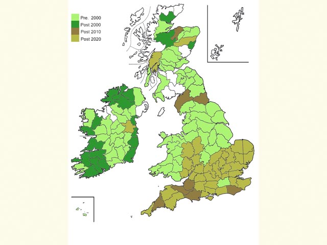  Distribution map Copyright Martin Evans 