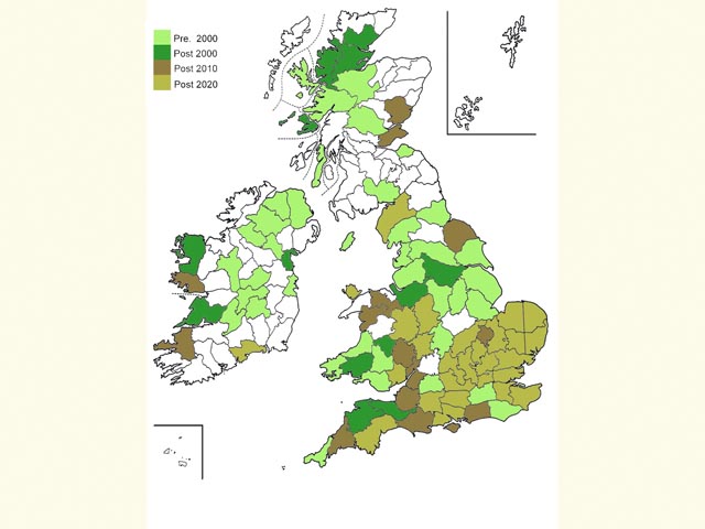  Distribution map Copyright Martin Evans 
