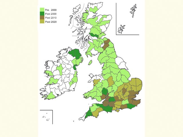  Distribution map Copyright Martin Evans 