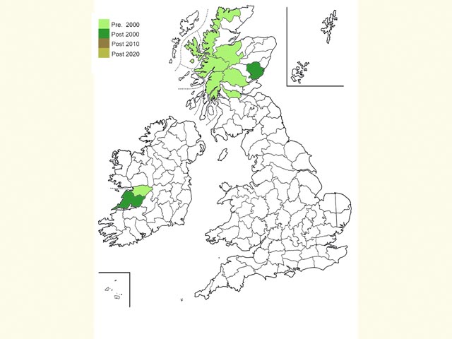  Distribution map Copyright Martin Evans 