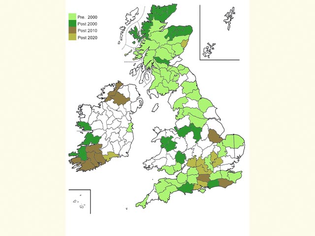  Distribution map Copyright Martin Evans 