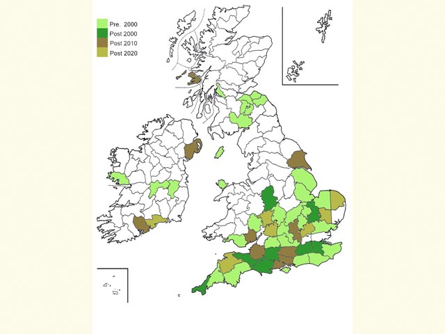  Distribution map Copyright Martin Evans 