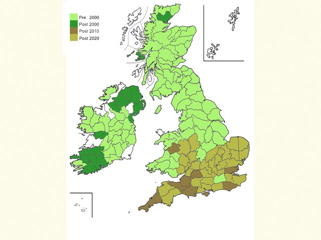 Distribution map Copyright Martin Evans 