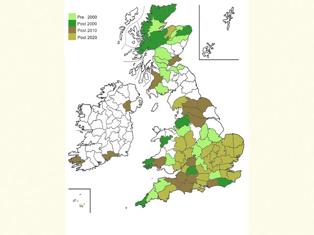  Distribution map Copyright Martin Evans 