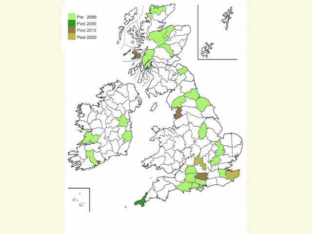 Distribution map Copyright Martin Evans 