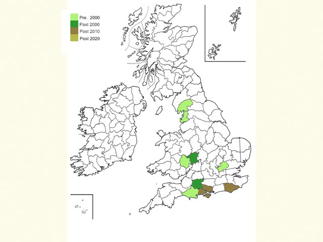  Distribution map Copyright Martin Evans 