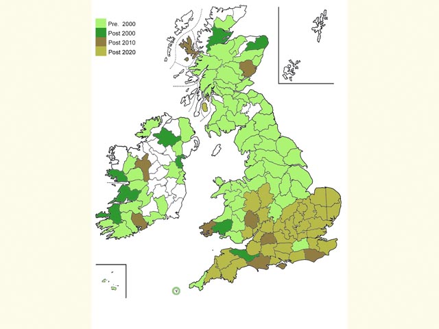  Distribution map Copyright Martin Evans 