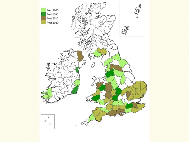  Distribution map Copyright Martin Evans 
