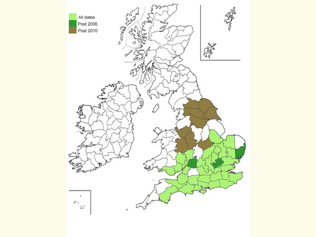  Distribution map Copyright Martin Evans 