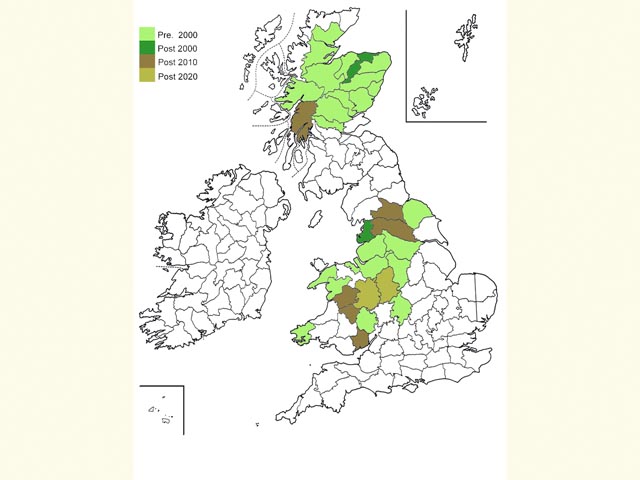  Distribution map Copyright Martin Evans 