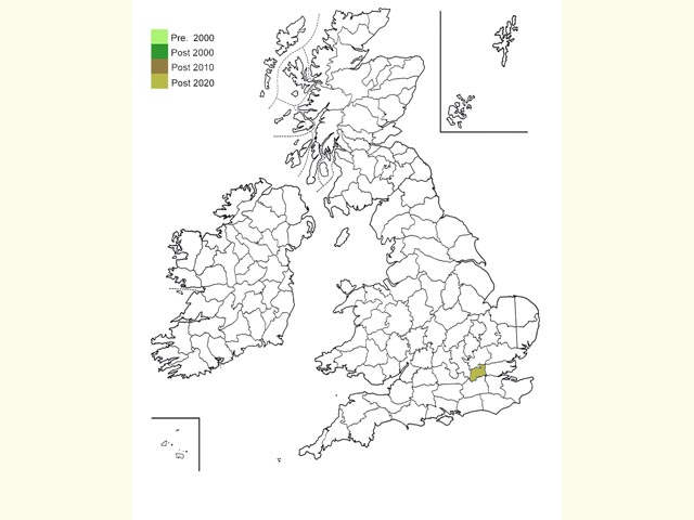  Distribution map Copyright Martin Evans 