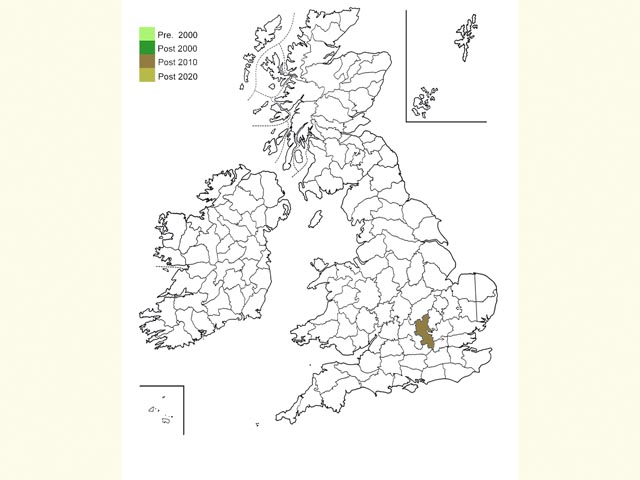  Distribution map Copyright Martin Evans 