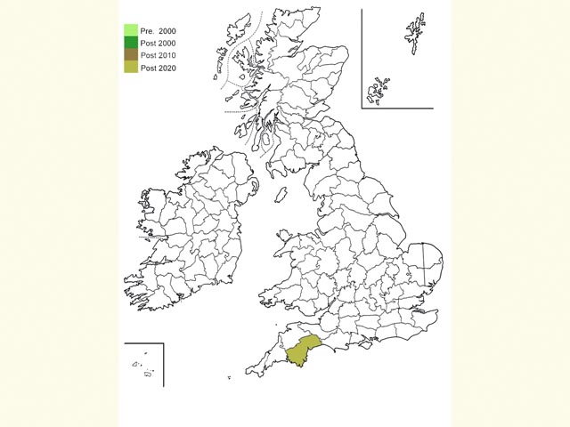  Distribution map Copyright Martin Evans 