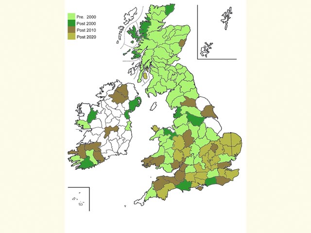 Distribution map Copyright Martin Evans 