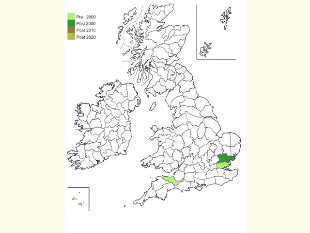 Distribution map Copyright Martin Evans 