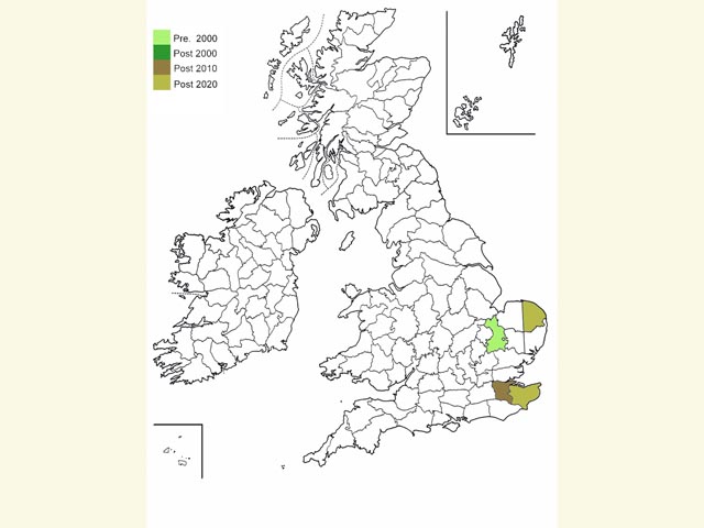  Distribution map Copyright Martin Evans 
