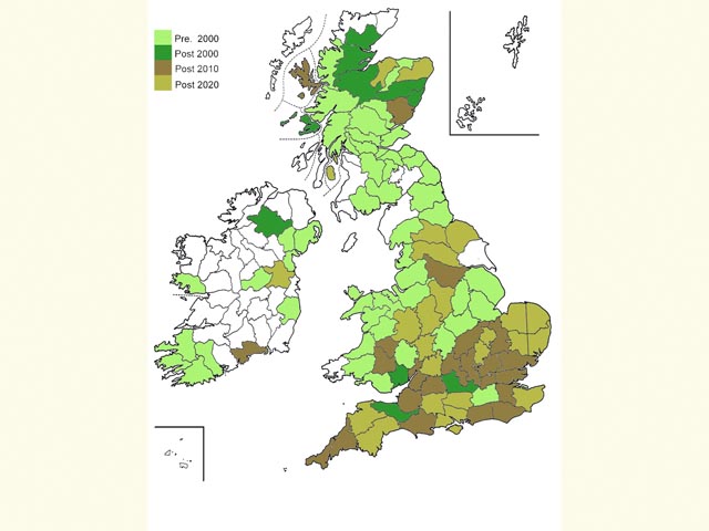  Distribution map Copyright Martin Evans 