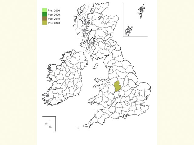  Distribution map Copyright Martin Evans 