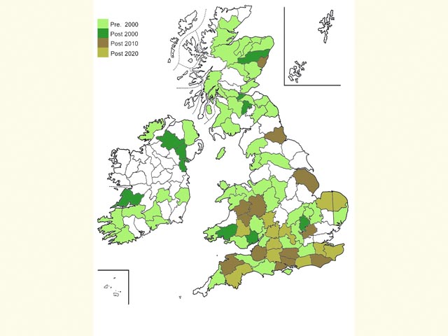  Distribution map Copyright Martin Evans 