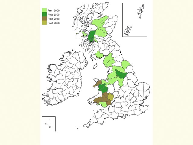  Distribution map Copyright Martin Evans 