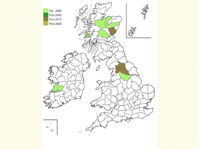  Distribution map Copyright Martin Evans 