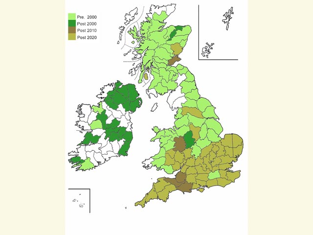  Distribution map Copyright Martin Evans 