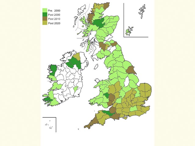  Distribution map Copyright Martin Evans 