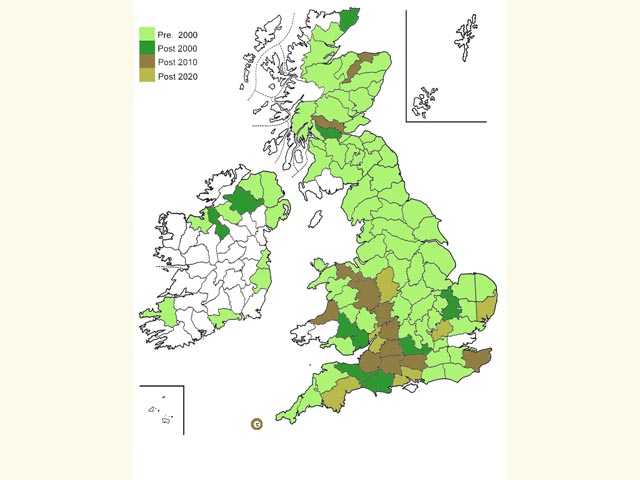  Distribution map Copyright Martin Evans 