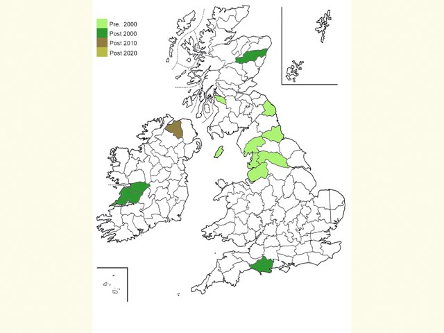  Distribution map Copyright Martin Evans 