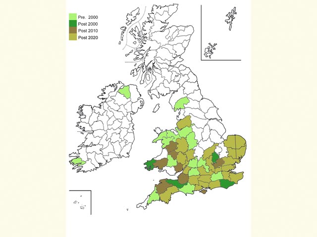 Distribution map Copyright Martin Evans 