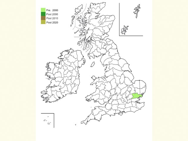  Distribution map Copyright Martin Evans 