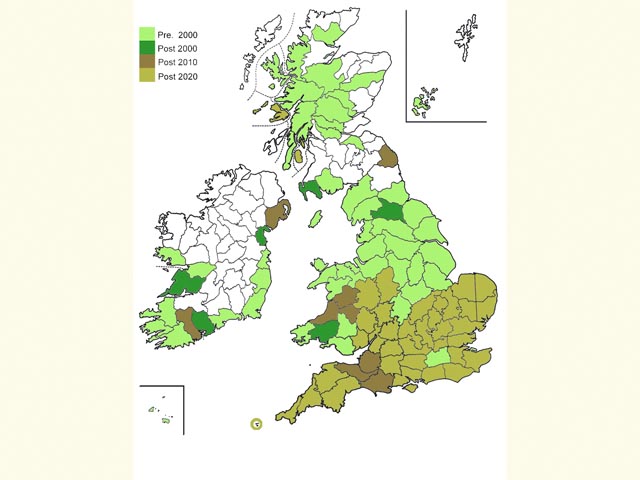  Distribution map Copyright Martin Evans 