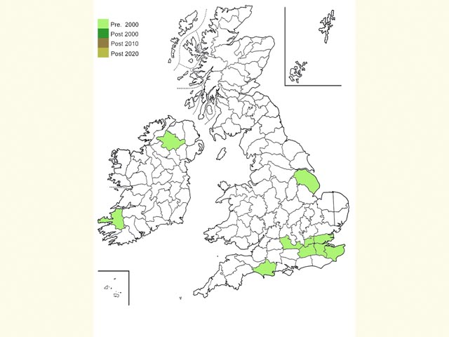  Distribution map Copyright Martin Evans 
