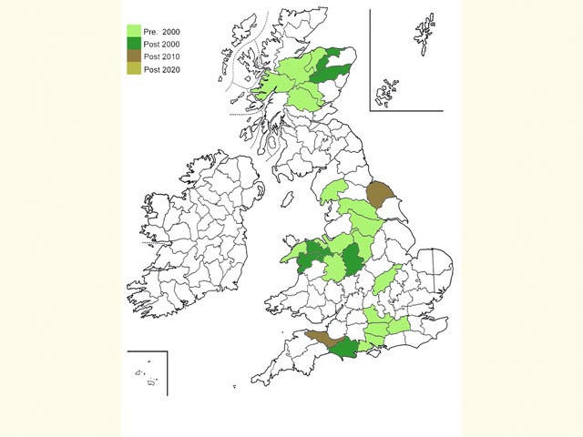  Distribution map Copyright Martin Evans 