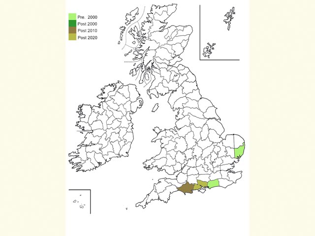  Distribution map Copyright Martin Evans 