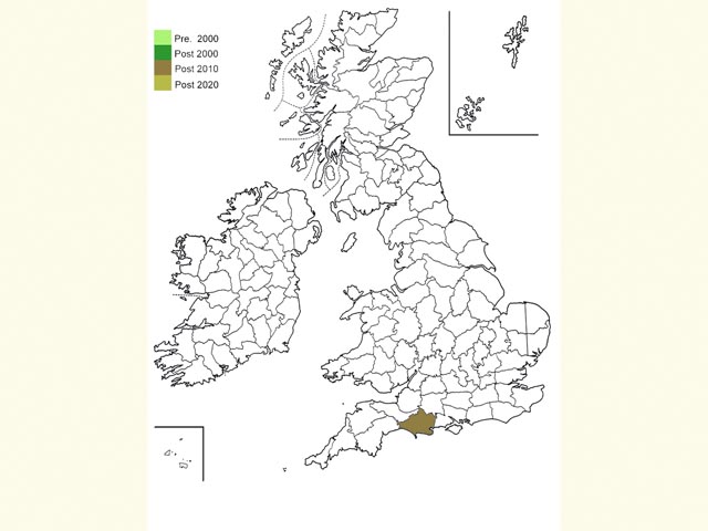  Distribution map Copyright Martin Evans 