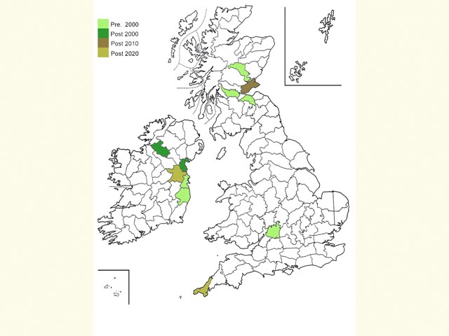  Distribution map Copyright Martin Evans 