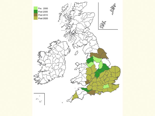  Distribution map Copyright Martin Evans 